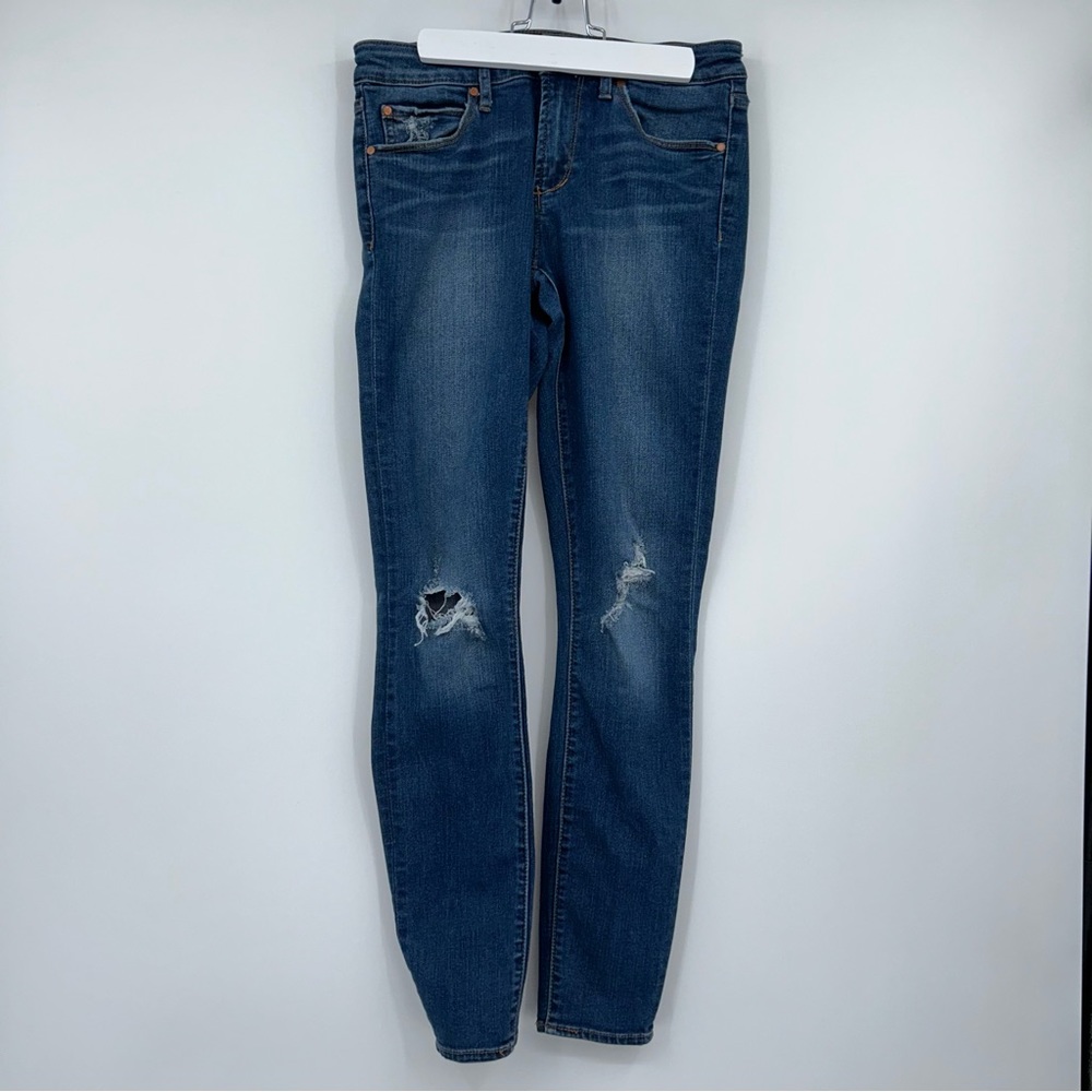 Articles Of Society Jeans 27 Dark Blue Denim Wash Sarah’s DK Vintage Distressed